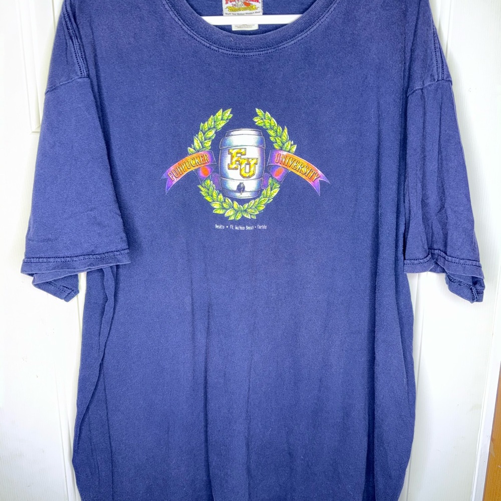 Vintage Fudpucker University T-Shirt Size 2XL Dark Blue